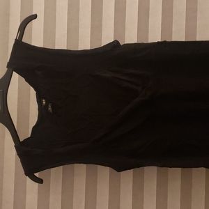 V neck little black dress